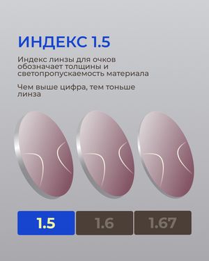 Фотохромная разгрузочная линза Zeiss Digital Lens PhotoFusion X DV Plus Platinum UV 1.5 Burgundy