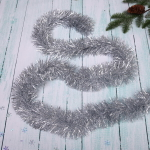 Мишура 2 м 9 см «Искристое сияние», Серебро