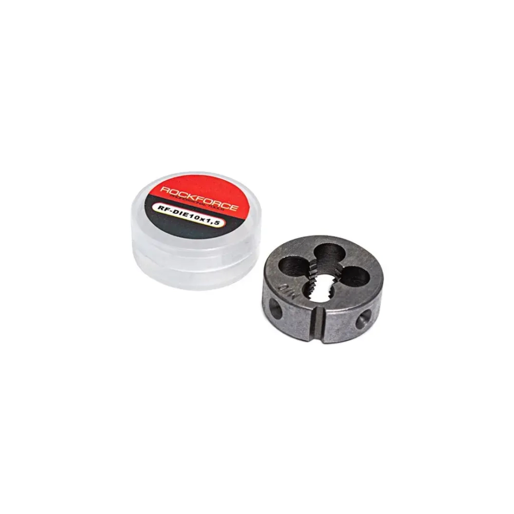 Плашка M10x1.5-?30мм, в пластиковом футляре RockForce RF-DIE10x1,5