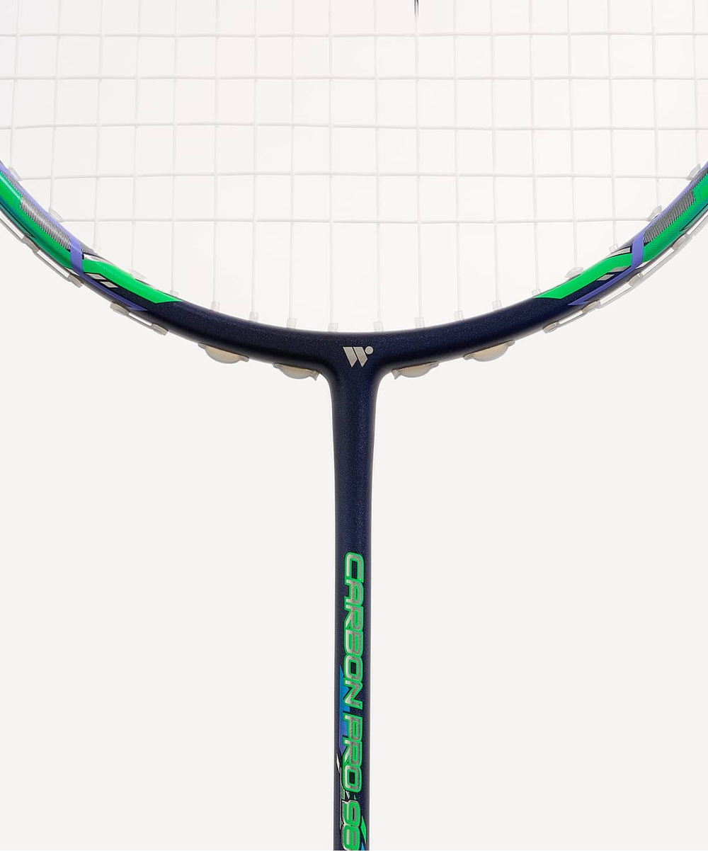 Ракетка для бадминтона Carbon Pro 98, серый/зеленый