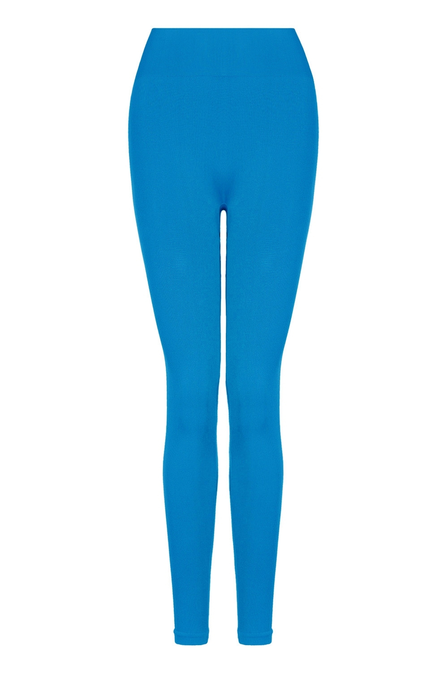 Леггинсы в рубчик №81 Голубой