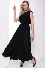 Платье "Аурелия" (мерцающий черный) П8003 LT Collection (Акция)