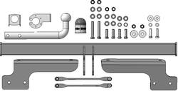 Фаркоп с эл-кой Smart для Haval F7, F7x 2019-2024 (оцинкованный шар)(паспорт и сертификат в комплекте) 93110-A.Motodor