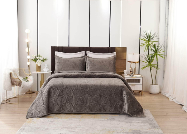 Покрывало 240x260 Sofi De MarkO Ариэль серое