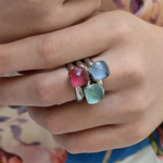 Кольцо Qudo FIRENZE 18 (S) Light Sapphire 107000/40-4715 18 размер 18