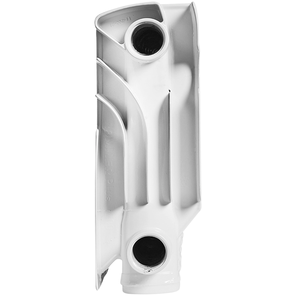 Радиатор алюминиевый ROMMER Plus 200 - 14 секций (подключение боковое, цвет белый)