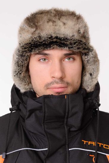 Шапка-ушанка "Winter storm" (чёрн)