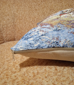 Декоративный гобеленовый чехол для интерьерной подушки На кануне Рождества 38*38