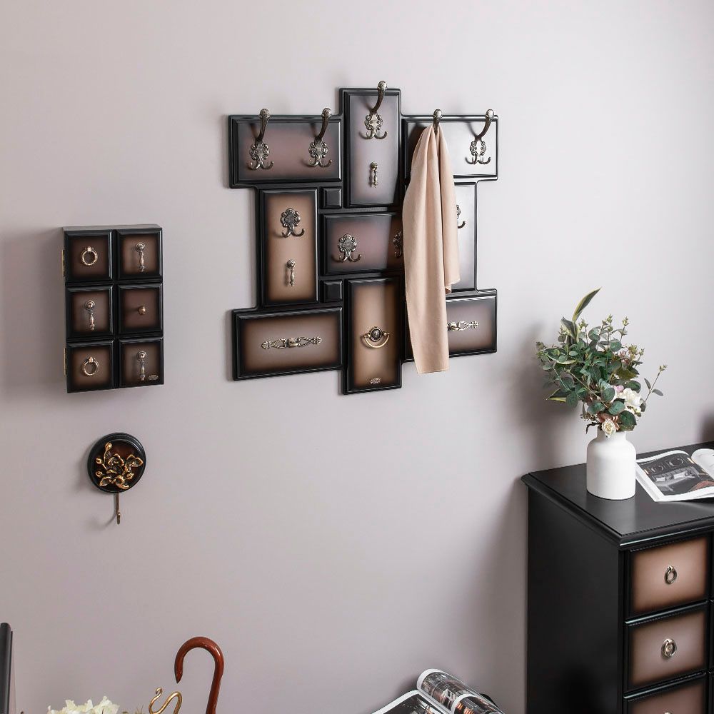 Вешалка настенная Пандора 9 Орех Оберджин Шоколад