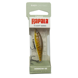 Воблер RAPALA X-Light Minnow FNM05 / 5 см, 4 г, цвет TRL