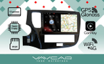 Магнитола для Mitsubishi Outlander 3 2019-2022 (прямоугольный климат) - Vaycar VA47-2005 на Android 13, 8-ядер, 4G SIM-слот