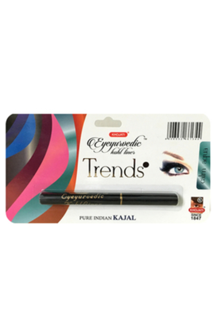 Карандаш для глаз Khojati Trends Calm Aqua с маслом Гхи, цвет аквамарин перламутровый, 0,25 гр.