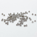 Кримп, цвет родий, размер 2 мм, цена за 1 грамм