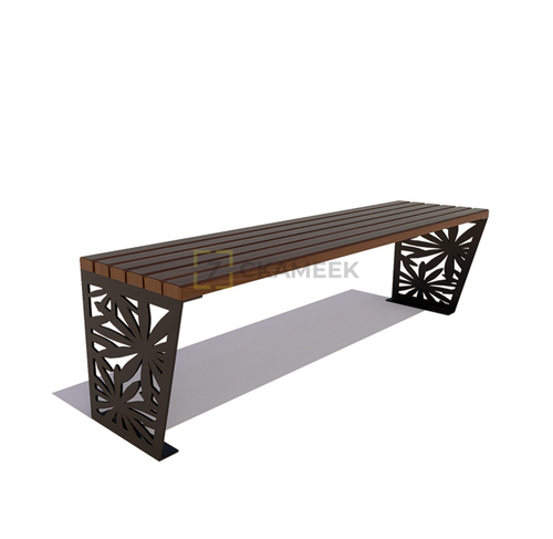 Скамейка садовая «Ромашка» (банкетка 1,5 м лиственница,30х60)