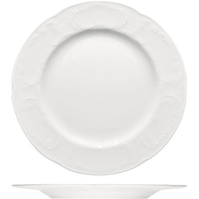 Тарелка «Моцарт» мелкая;фарфор;D=25,H=2см;белый (Цвет: белый)