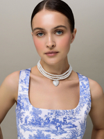 Колье "Trio" из перламутра Silver