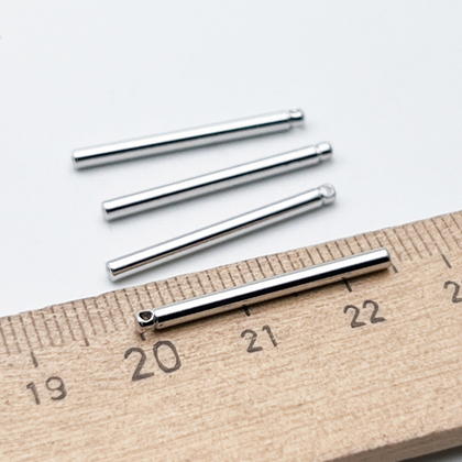 Подвеска Палочка, цвет серебро (родий), размер 25*2 мм, цена за 1 шт