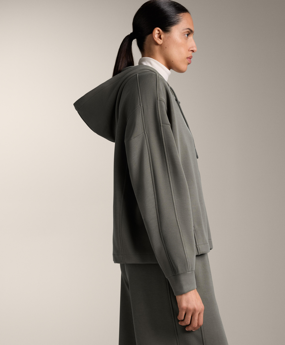 Oysho Куртка с капюшоном, угольный