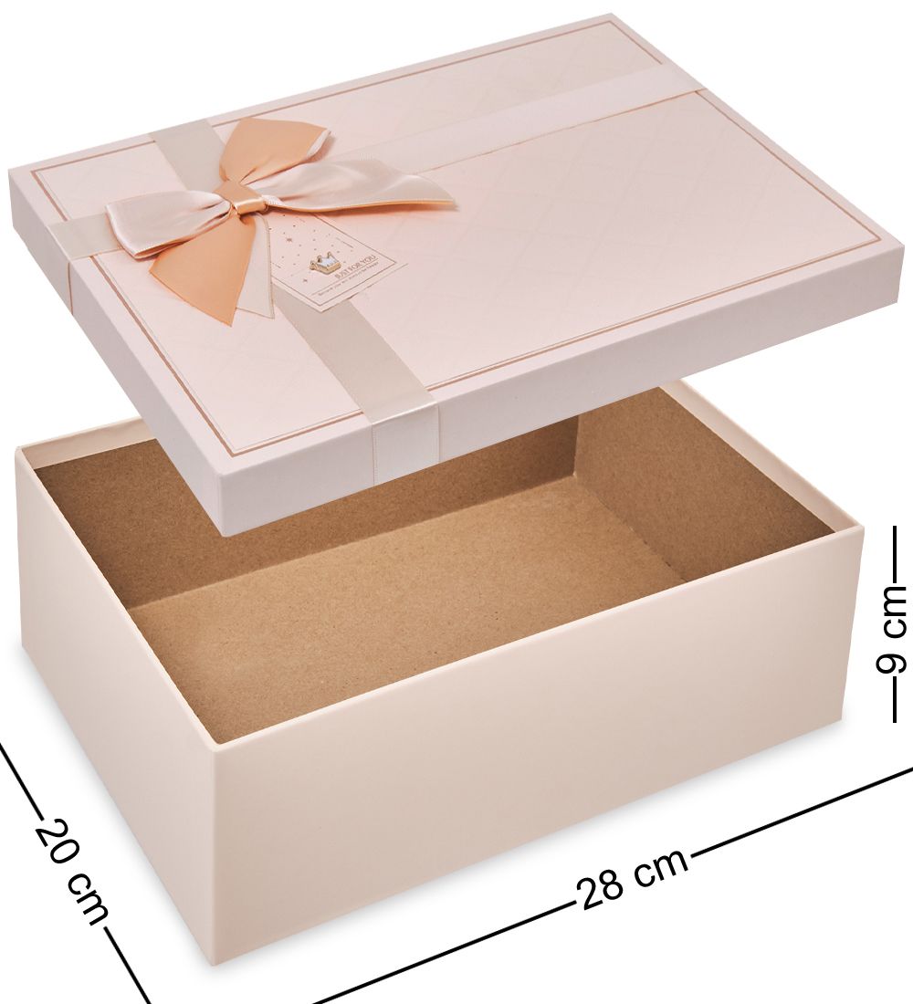 WF-176-B Набор коробок из 3 шт, пудровый