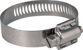 Хомут обжимной просечной, ширина 12,7 мм, нерж.сталь 14-27 мм 99310т ХВАТ
