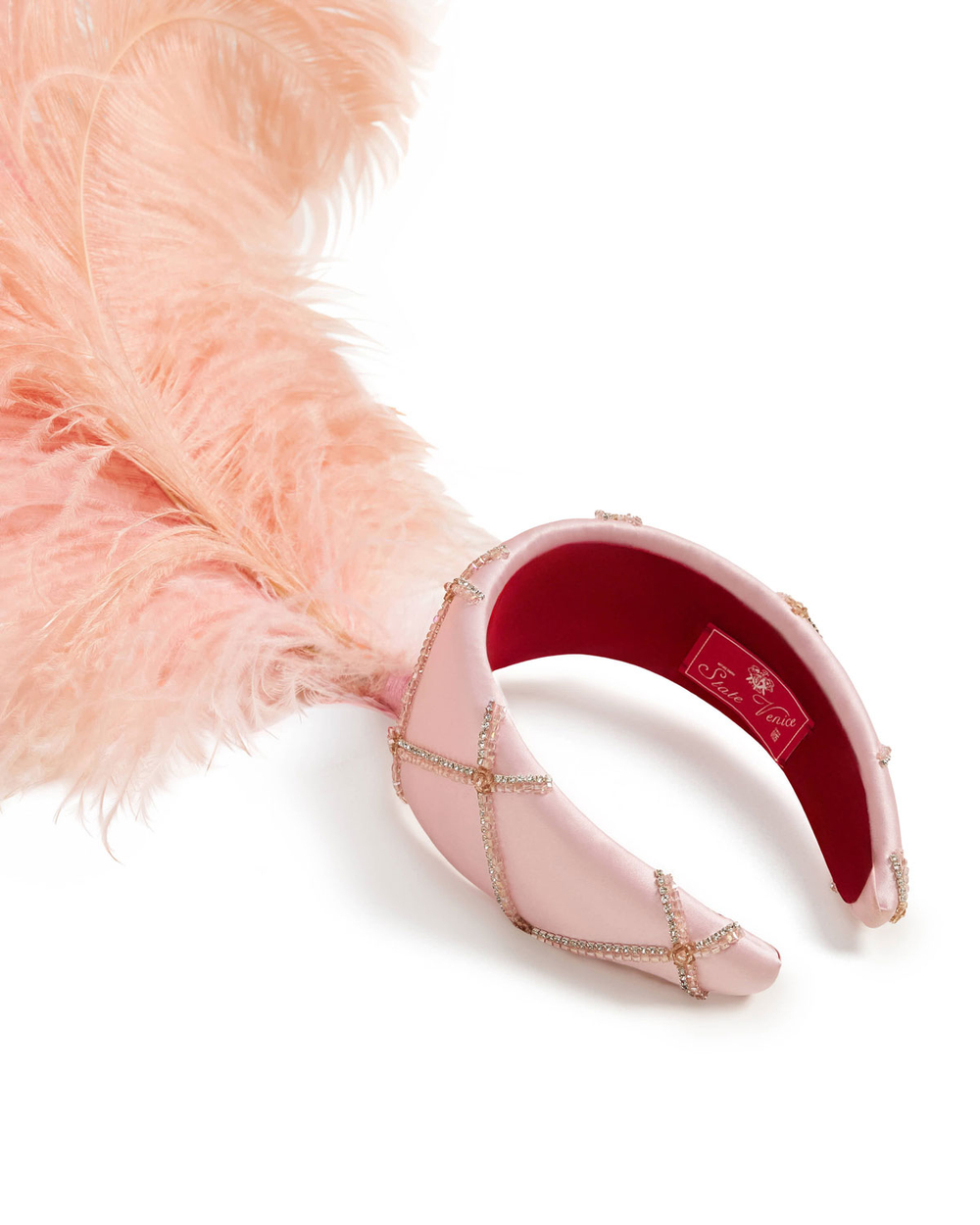 Ободок с ручной вышивкой