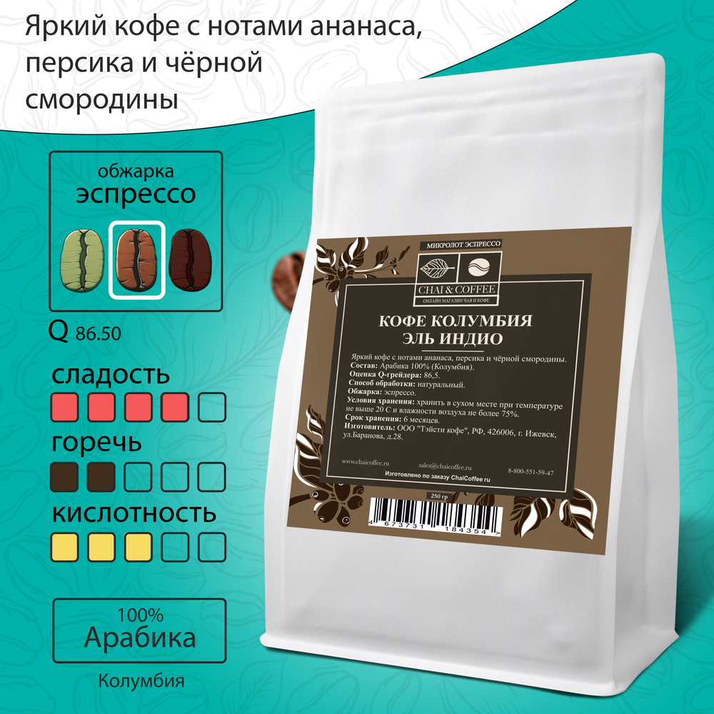 Кофе Колумбия Эль Индио