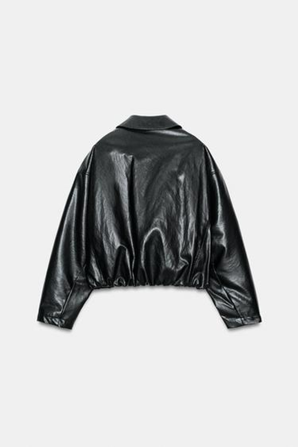 Искусственная кожа бомбер куртка - ZARA