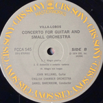 Виниловая пластинка Родриго - Концерт в Аранхуэсе / Вилла-Лобос - Концерт для гитары LP