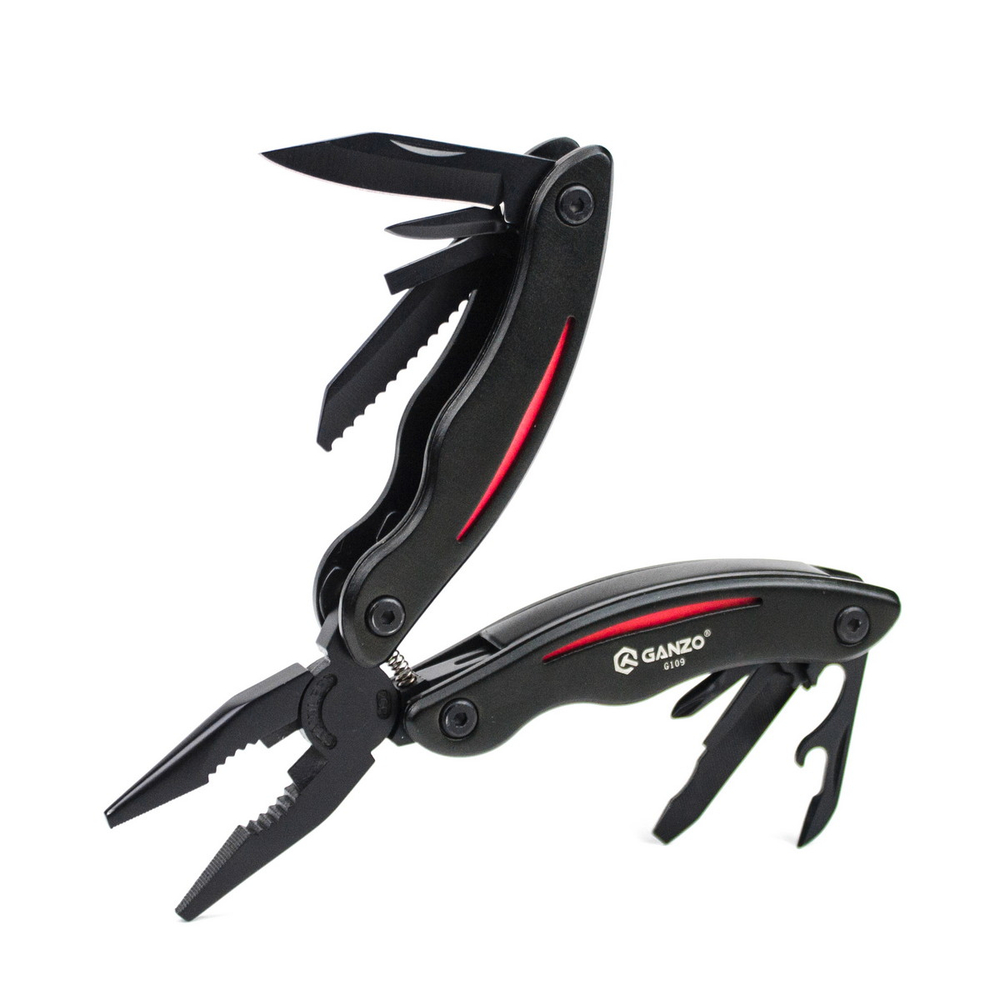Мультитул Ganzo G109, 105 мм, 10 функций, нейлоновый чехол