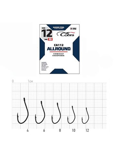 Крючки Cobra Allround AJI серии CA112 размер 012 (упк.10шт.)