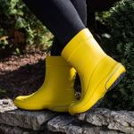 Женские сапоги Nordman Kleo из ЭВА желтые с серым
