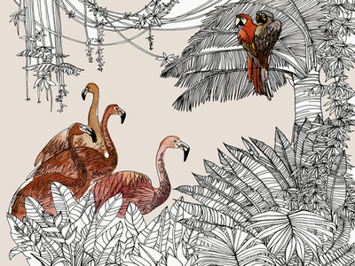 Дизайнерские обои Wall Street Zoo