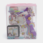 Штамп для детей с единорогом, MC-Basir, детские цветные печати с 3 сменными роликами и штемпельной подушкой, 9 см, для рисования и творчества