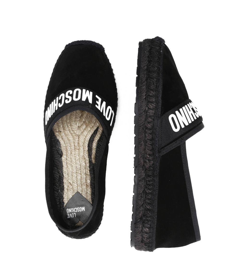 Кожаные эспадрильи Love Moschino - черный(JA10482G0GIG0)