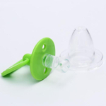 1592991 Пустышка силиконовая анатомическая с колпачком, от 0 - 3мес., цвета МИКС