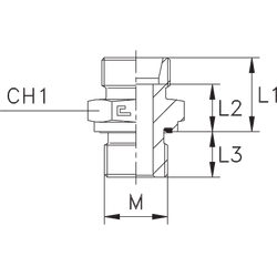 Штуцер FRG DL22 M26x1,5 (корпус) нерж.
