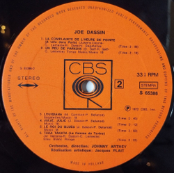 Винтажная виниловая пластинка LP Joe Dassin (Holland 1972) Salut Les Amoureux