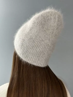 Комплект зимний шапка с шарфом и перчатками теплый вязаный