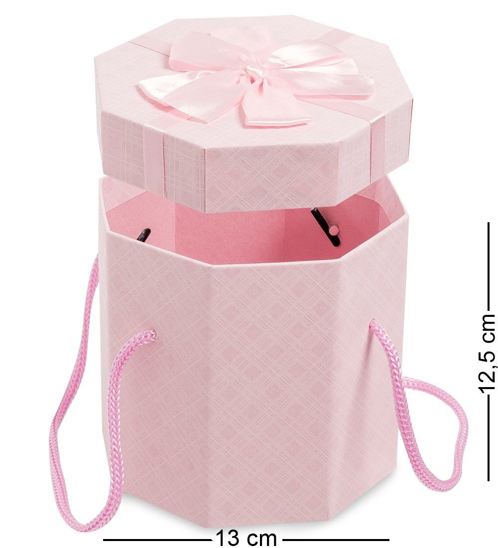 WG-94-C Коробка подарочная «Многогранник» цв.розовый