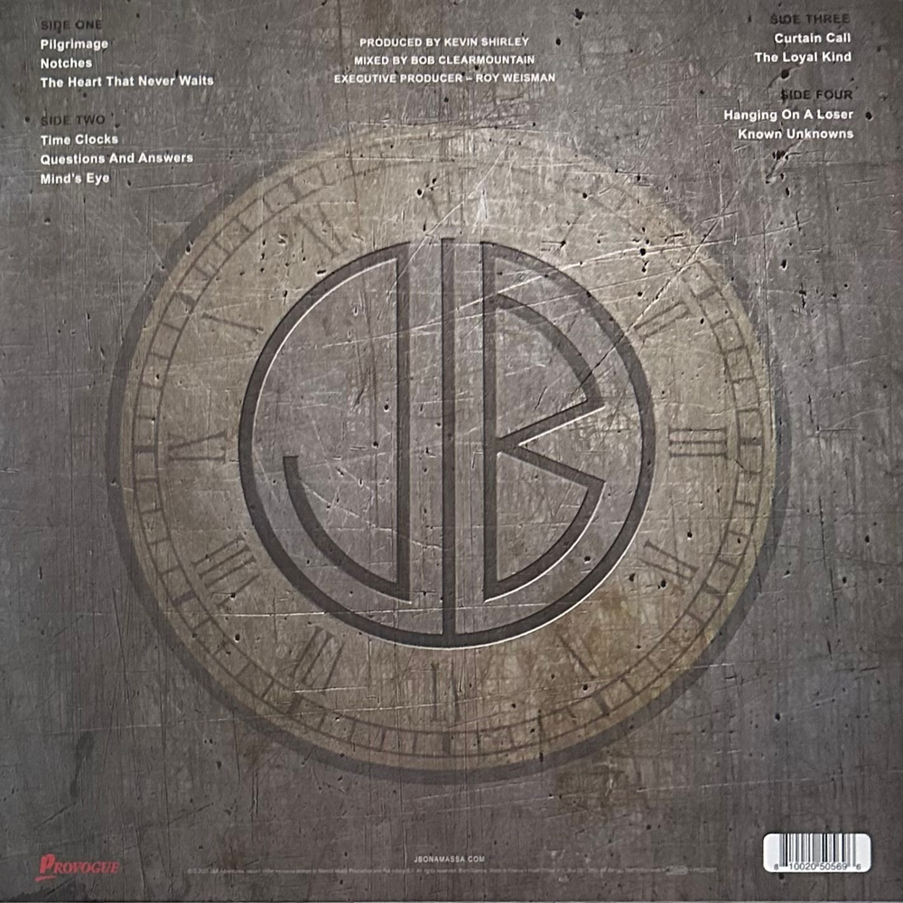 Joe Bonamassa ‎– Time Clocks 2LP (Франция 2021г.)