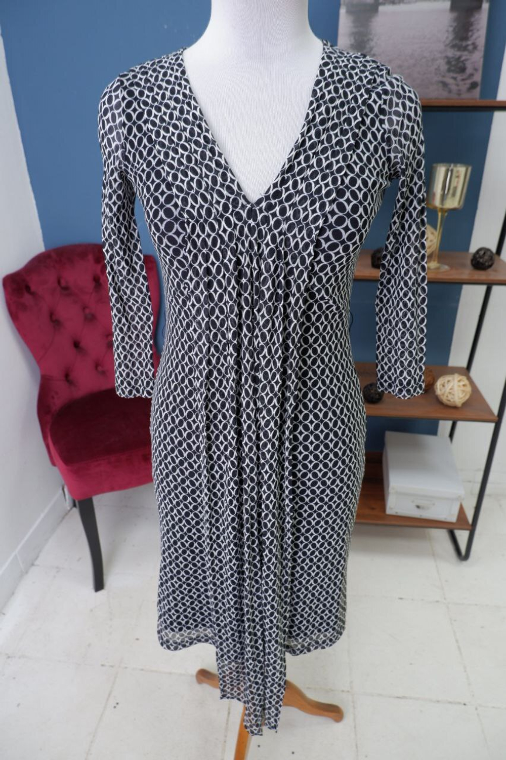 Платье Esprit с принтом 42 размер