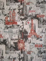 Покрывало гобеленовое Путешествие по Европпе евро (240х200)