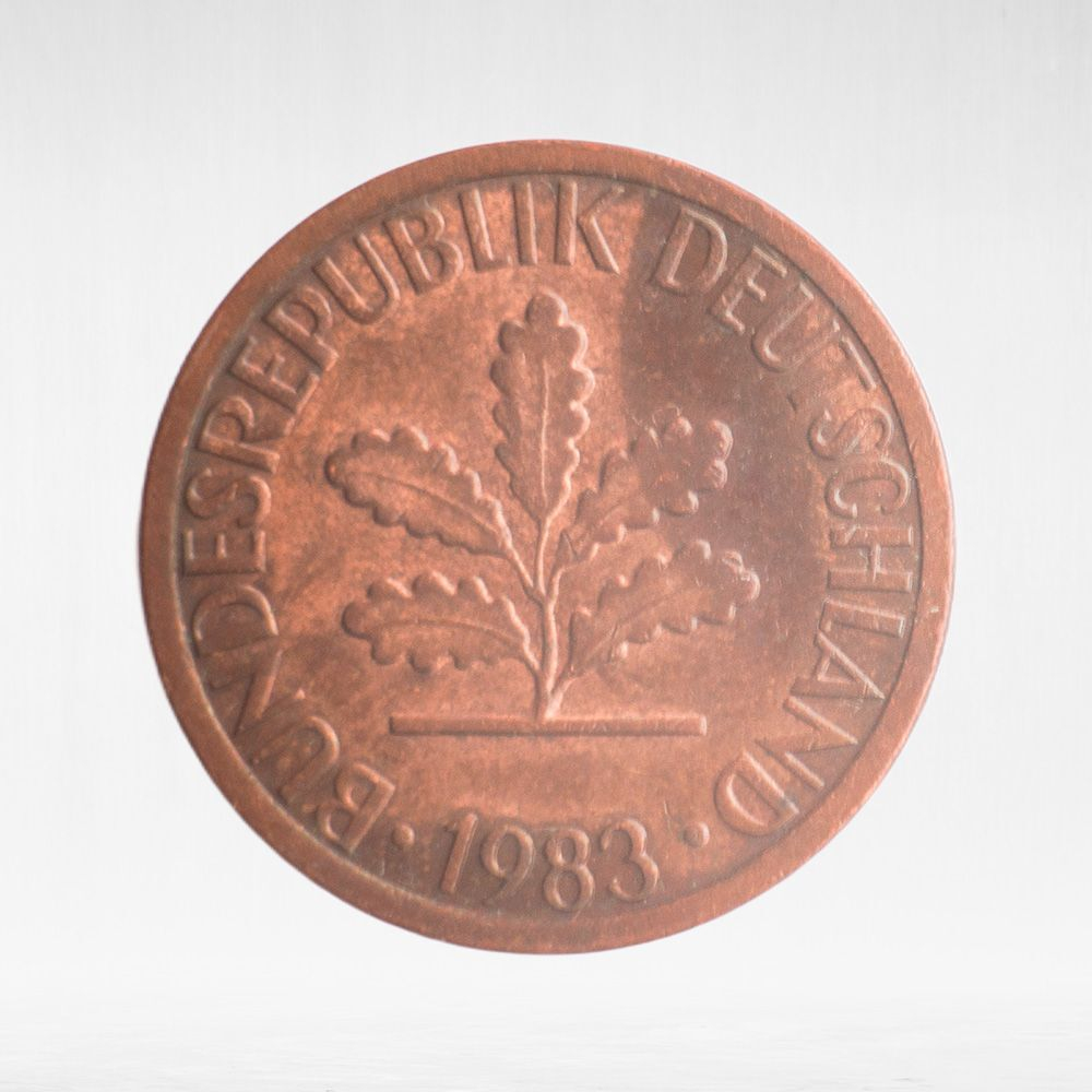 Germany, 1 Pfennig, 1983, (Stuttgart Mint - "F"), VF