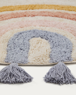 Круглый ковер Tadea 100% хлопок разноцветная радуга Ø 100 см