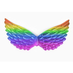 костюм 21 х 43 крылья ангелочек карнавальные (разноцветный)