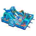 Коммерческий надувной батут «Аква-мир» 15×15×7 м