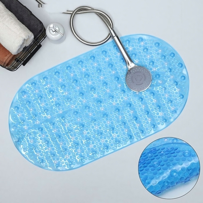 Коврик SPA AQUA-Prime 68*38см Дождь (голубой)