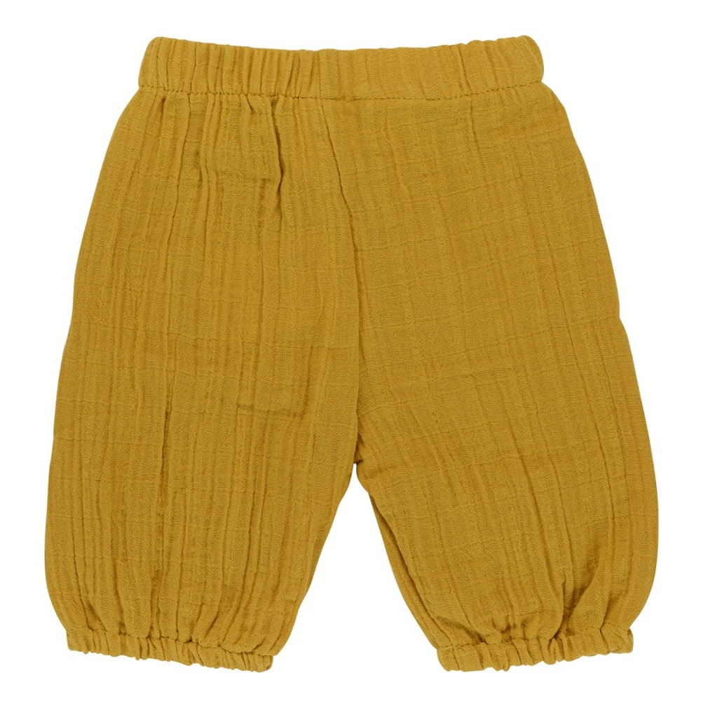 Шорты из хлопкового муслина горчичного цвета из коллекции essential 4-5y