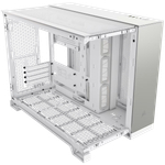 CORSAIR 2500X Micro ATX Dual Chamber PC Case - White/Satin Gray Aluminum