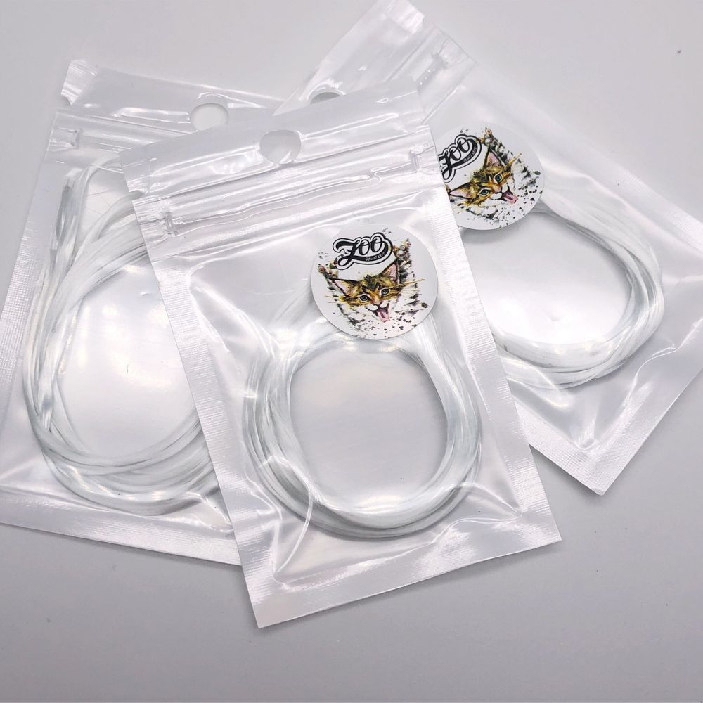 Zoo nail Ультратонкие нити из стекловолокна для наращивания и укрепления ногтей 4,5*1 м